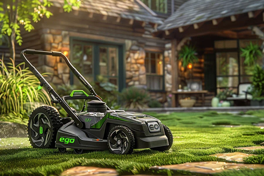 self powered lawn mowers